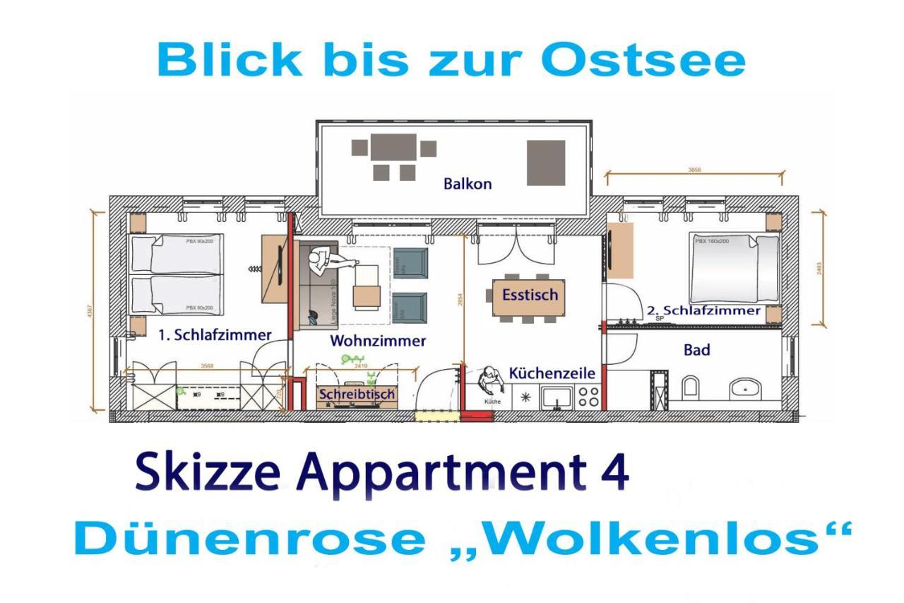 Apartament Duenenrose 4 Wolkenlos Börgerende-Rethwisch Zewnętrze zdjęcie